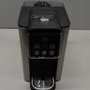 Hot & Iced Coffee Maker with Bold Setting, Single Serve Coffee Maker for K Cup and Grounds, 6-14 Oz Brew Sizes, 50 Oz Removable Water Tank, One Cup Coffee Machine with Reusable Filter, Black