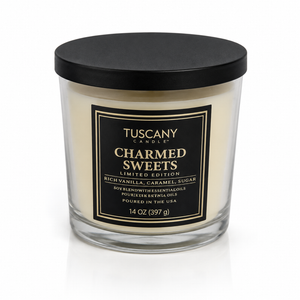 Tuscany Candle Vanilla Charmed Sweets Limited Edition Baked Vanilla, Sprinkles& Icing 2Ct.