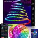 Smart String Lights,2pcs 33ft 100 LED USB Fairy Lights with APP Control,12 Scenes and Music Sync LED String Light for Room Indoor Christmas Tree Decoration