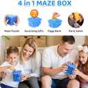 4 Packs Money Maze Puzzle Boxes, Money Gift Boxes for Cash Pop Up, Money Puzzle Box for Cash Gift Kids Adults