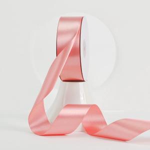 MEEDEE Blush Satin Ribbon 1-1/2 Inch Blush Pink Ribbon Lux Double Faced Satin Ribbons by 50 Yards Polyester Satin Ribbons for Crafts, Weddings, Flower Bouquet, Holiday Decorating