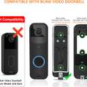 2in1 Power Cable with Adapter & Adhesive Doorbell Mount Compatible with Blink Video Doorbell 1st-2023 Release, Doorbell Transformer with 16.4ft Charging Cord for Blink Video Doorbell Camera, No Drill