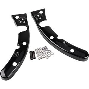 1 Set Gloss Black Motorcycle Rear Fender Strut Covers Compatible With 2009-2013 Harley Touring Road King Electra Street Glide FLHX FLHR