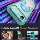 Diaclara Magnetic Designed for iPhone Air Case Full Body Bumper,[Compatible with MagSafe] Military Drop Proof Cover with Built-in Touch Sensitive Anti-Scratch Screen Protector for iPhone 17 AirGreen