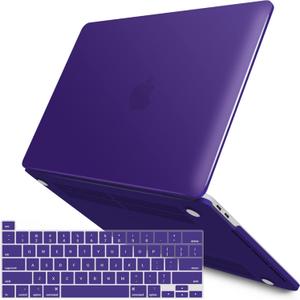 IBENZER Compatible with MacBook Pro 13 Inch Case M2 M1 2026 2025 2024 2023 2022 A2338 A2289 A2251 A2159 A1989 A1706 A1708, Hard Shell Case & Keyboard Cover for Mac Pro 13, Ultra Purple, T13UAPU+1