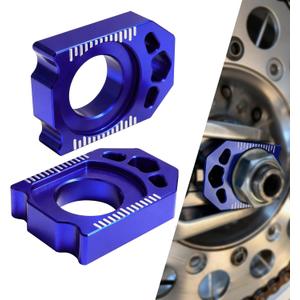 JFG RACING Dirt Bike Rear Axle Block,CNC Chain Tensioner Adjuster for YZ125 YZ250 09-24/YZ250FX 15-23/YZ250X YZ450FX 16-23/YZ125X 20-23/WR250F 09 11-13 15-18 20-24 (Medium)