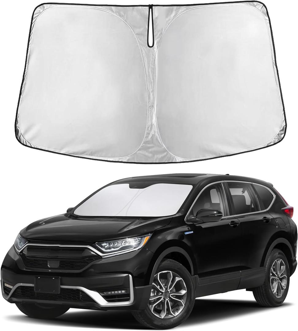 Autovir Windshield Sun Shade Fit for 2017-2020 2021 2022 Honda CRV Sunshade, Front Car Window Shades Sun Visor, Blocks UV Rays & Heat, Car Accessories