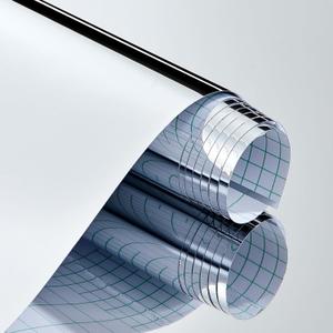 Wenqik Self Adhesive Mirror Paper Stickers for Walls Flexible Mirror Roll Stickers Sheets for Crafts Non Glass Peel and Stick for DIY Home Cabinet Bedroom Door Wall(24 x 118 Inch)