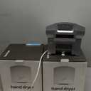 2 Pcs Electric Hand Dryer Commercial Compact Air Wiper Automatic Hand Air Dryer for Dry Machine Wall Business Home Household Restroom Office Mall, 110v,1200W (Silver)