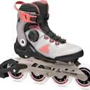 Rollerblade Macroblade 90 BOA® Women's Adult Fitness Inline Skate, Grey/Amethyst Rose, Performance Inline Skates Size 7/7.5