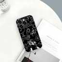 DAIZAG Case Compatible with iPhone 15 Pro,Fit Shockproof Cover for Women Girls,Cowboy Collage Horse Cow Cactus Black