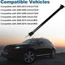 Front Drive Shaft Assembly Compatible with Infiniti FX35 FX45 EX35