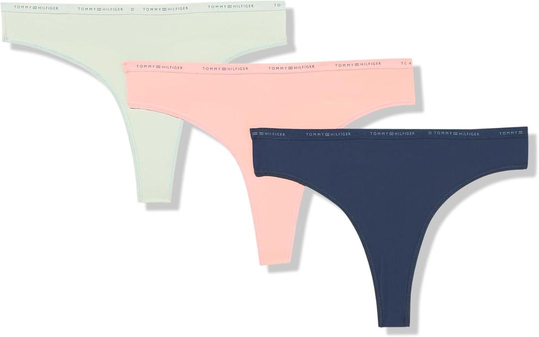 Tommy Hilfiger Women's 3pk Micro Thong, S