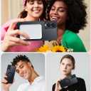 [4 in 1] Magnetic for Galaxy S25 Edge Case, 2 Pics Privacy Screen Protectors and 1 Pic Camera Protector, Fit for MagSafe, Military Grade Shockproof Translucent Matte Galaxy S25Edge Cover, Black