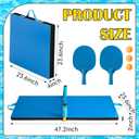 WinnerWhy 2026 Upgrade Heavy Duty Pool Table Tennis Floating Set Foldable Portable High Elasticity Table Tennis Floating Double Layer for Pool Game