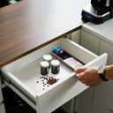 Reusable Vertuo Pods Kit for Nespresso,50 PCSAluminum Foil Lids for Reusable Nespresso Vertuo Pods,1PCS Nespresso Pod drawer Organizer