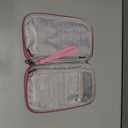 Passport Holder Family, Women Rfid Blocking Passport Wallet, Travel Essentials Premium Wallets, Waterproof Passport Holders Bag for Men Traveling, Travel Document Organizer Credit Cards Case (Family - Vibrant Pink)