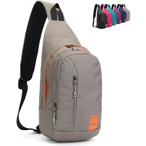 Peicees Small Sling Backpack Waterproof Unisex Shoulder Bag Chest Crossbody Daypack