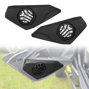 CUSAUTV 6.5" Door Speaker Pods Compatible with 2024+ Can-Am Maverick R X RS Accessories Stereo System Enclosure Holder Front Speaker Pods Panels for Can Am Maverick R 2024+ (2PCS)