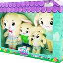 4 Piece Family Pack- Bunny Family- Super Soft Little Plush Characters, perfect for little hands- Kid-Friendly, Materials