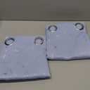 BGment Room Darkening Curtains 63 Inches Long, Grommet Thermal Insulated Blackout Curtains with Wave Line and Dots Printed for Bedroom, 2 Panels, Each 52 x 63 Inch, Light Blue