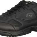 Skechers Men's Work Dighton Athletic Slip Resistant Food Service Shoe (9.5 Wide, Black)
