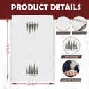 Winter Christmas Tree Kitchen Towels, Rustic Xmas Tree Dish Tea Towels for Kitchen Decor, Winter Holiday Farmhouse Christmas Hand Towel for Bathroom Decor, 16x24 Inches