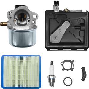 799868 Carburetor Replacement for Briggs & Stratton 498170 799872 694202 790821 14111, Lawn Mower Carburetor with 795259 Air Filter Primer Base, Fits 120XXX 121XXX 122XXX Series 4-7 HP Engines