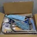 Platinum Health Carousel Sliding Shower Chair Tub Transfer Bench with Swivel Seat, Premium Padded, Pivoting Arms, Adjustable Space Saving Design for Tubs, Inside Shower, for Handicap & Seniors, Blue