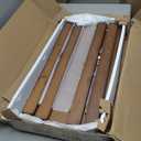 Wire Shelf Covers, Bamboo Wire Rack Covers for Pantry, Closet (4pcs, 24" W x 12" D)