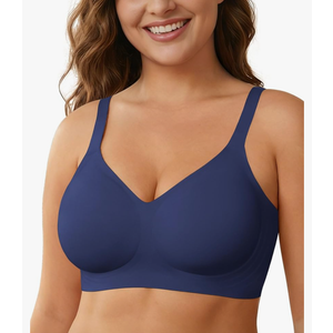 Wireless Comfortable Bra Seamless No Underwire Bras Full Coverage Push Up Women Wirefree Bras with Support Size 2XL