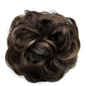 CAISHA Messy Scrunchie Bun Voluminous Wavy Hairpiece Heat-resistant Synthetic Fibres Brown Mix G34A