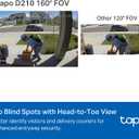 Tapo 2K Wireless Smart Video Doorbell with Chime - 160 Ultra-Wide View,Person Detection, Ring Call, 2-Way Audio, Subscription-Free Local Storage/Optional Cloud, Motion Only Alert, D210