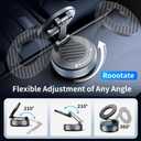 Car Phone Holder for Magsafe, Suction Cup Phone Mount 360 Adjustable Vacuum Magnetic Phone Holder, Cell Phone Holders for Your Car Compatible with iPhone 17 Pro Max 16 15 14 13 12 (Carbon Fiber)
