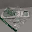 Wireless Keyboard and Mouse Combo, Full-Sized Wireless Keyboard and Adjustable DPI Mouse, 2.4GHz USB Receiver, Silent Keyboard and Mouse for PC, Windows, MAC, Desktop, Laptop (Avocado Green)