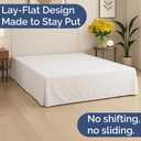 Pleated Bed Skirt Full Size - 3 Sided Pleated Bed Skirt Full - Ultra-Soft, Easy Fit with 15 Inch Tailored Drop - Hotel Quality, Wrinkle Free & Fade Resistant - for Women, Men, Kids and Teens - White