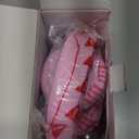 iClever BTH12 Kids Bluetooth Headphones,Colorful LED Lights,74/85dBA Safe Volume,85H Playtime,Bluetooth 5.2,Over Ear Headphones Built-in Mic for iPad/Tablet/Airplane,Blossom Pink