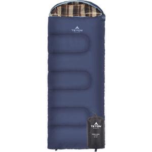 Teton Junior, 20 Degree and 0 Degree Sleeping Bags. Finally, Sleeping Bag for Boys, Girls, All Kids, Warm and Comfortable, for All Camping Weather and Built to Last (Blue & Brown)