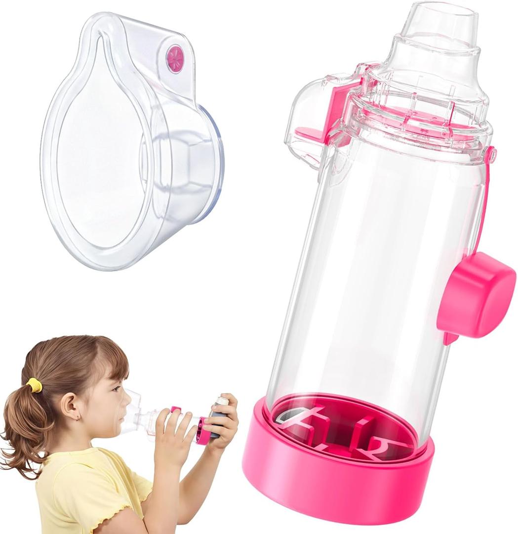 Inhaler Spacer for Adult and Kids NESSI OTC SPACER (Pink/Kids)