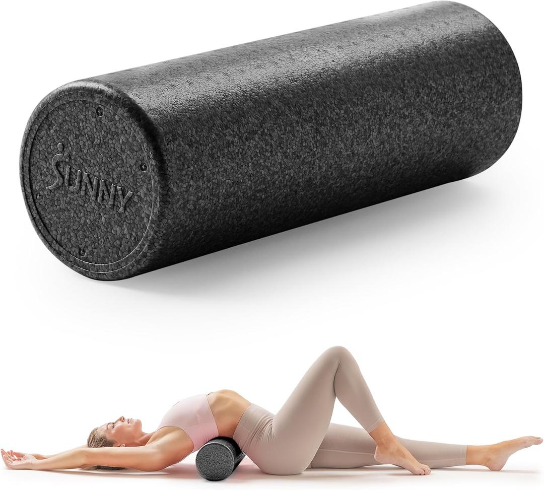 Sunny Health & Fitness 36" Black High-Density Yoga Foam Roller