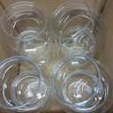8 Pack Plastic Fish Bowls, 27 Oz Plastic Ivy Bowls, Unbreakable Vases Bowls for Table Centerpieces, Heavy Duty Drink Cups for Party Favors, Home Decor, Candy, Clear