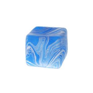 3 Pcs Swirl Ice Cube Bulk Stress Cube for Adults Anxiety Relief Soft Squeeze Sensory Square Ball for Prizes Goodie Bag Party Favors(Blue)