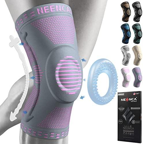 NEENCA Knee Brace for Women & Men, Medical Knee Support with Patella Pad & Side Stabilizers, Knee Compression Sleeve for Knee Pain, Meniscus Tear, ACL, PCL, MCL, Joint Pain, Runner, Workout...   3 XL