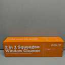 Eazer 64'' Squeegee Window Cleaner 2 in 1 Rotatable Window Cleaning Tool Kit with Telescopic Pole, Window Washing Equipment with Bendable Head for Indoor/Outdoor Window and Car Glass