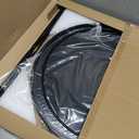 Fancial Round Side TableMetal Small Bedside Nightstand, 16.73" D x 16.73" W x 20.47" H, Black