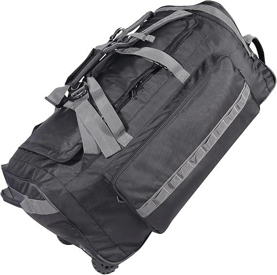 REDCAMP 85L/120L/140L Foldable Duffle Bag with Wheels, Large Travel Duffel Bag