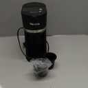 Mini Single Serve Coffee Maker for K Cup and Ground Coffee, Fast Brew One Cup Coffee Machine with Descaling Reminder and Water Window, 6 to 12 oz. Brew Sizes, Black (9.45 Inches)