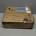 ZMISHIBO Ceiling Fans with Lights and Remote, 19.7'' Low Profile Ceiling Fan, 3000-6000K Dimmable Modern Flush Mount LED Fan Light, 6 Wind Speeds, Brown Fandelier Ceiling Fans for Bedroom