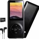 128GB MP3 Player with Bluetooth - Portable Music Player for Kids - with Built-in HD Speaker, Voice Recorder, HiFi Sound, E-Book (Included Earphones)