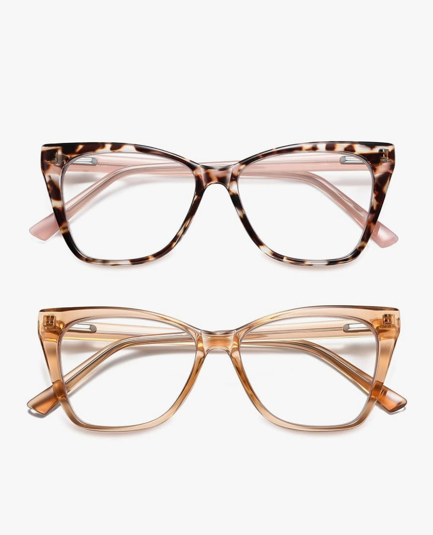 Reading Glasses Women Cat Eye Photochromic Computer Reader Stylish Ladies Designer Fashion Big Unbreakable Eyewear 1.25 Diopters